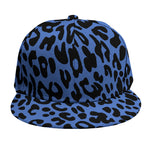 Blue Leopard Print Snapback Cap