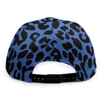 Blue Leopard Print Snapback Cap