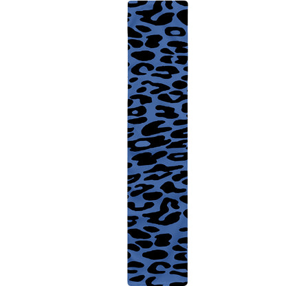 Blue Leopard Print Table Runner