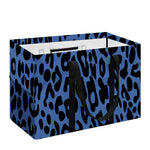 Blue Leopard Print Utility Tote Bag