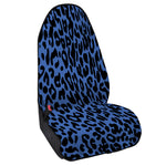 Blue Leopard Print Waterproof Car Seat Cover