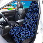 Blue Leopard Print Waterproof Car Seat Cover