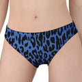 Blue Leopard Print Women's Panties