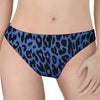 Blue Leopard Print Women's Thong