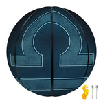 Blue Libra Zodiac Sign Print Basketball