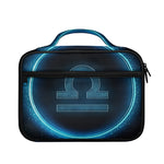Blue Libra Zodiac Sign Print Briefcase Bible Bag
