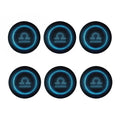 Blue Libra Zodiac Sign Print Coaster Set