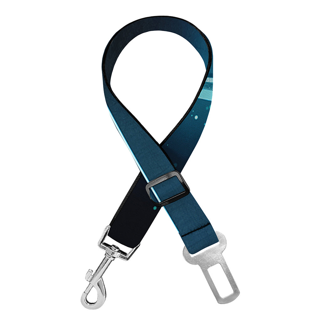 Blue Libra Zodiac Sign Print Dog Seat Belt