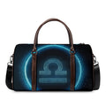 Blue Libra Zodiac Sign Print Duffel Bag