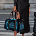 Blue Libra Zodiac Sign Print Duffle Bag