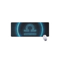 Blue Libra Zodiac Sign Print Extended Mouse Pad