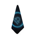 Blue Libra Zodiac Sign Print Hand Towel
