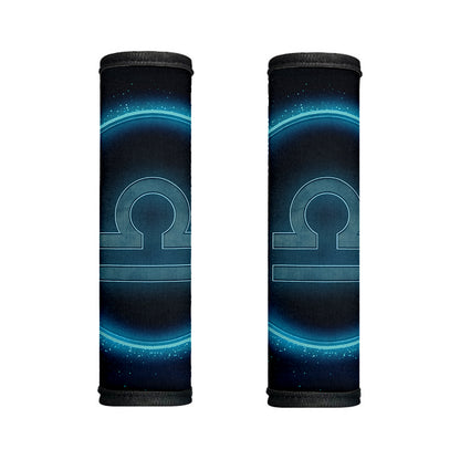 Blue Libra Zodiac Sign Print Handle Covers