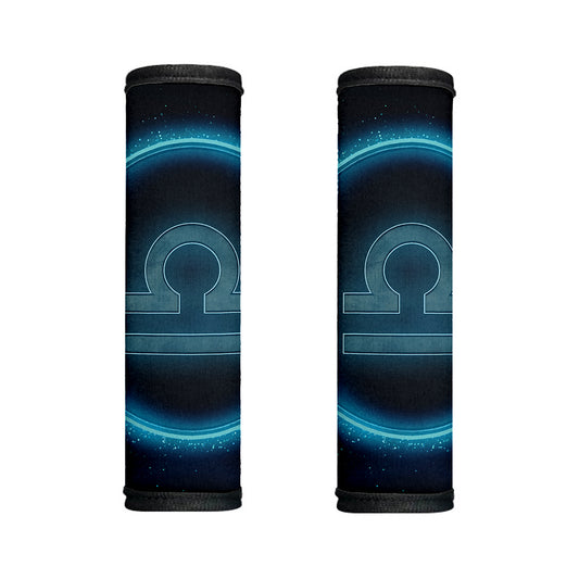Blue Libra Zodiac Sign Print Handle Covers