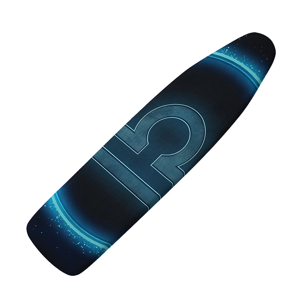 Blue Libra Zodiac Sign Print Ironing Board Cover
