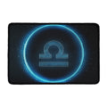 Blue Libra Zodiac Sign Print Kitchen Mat