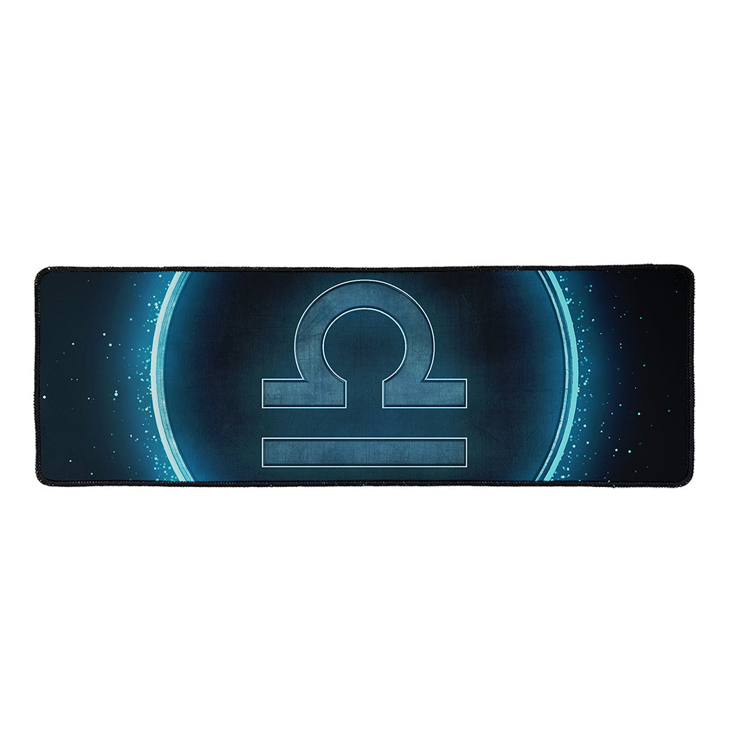 Blue Libra Zodiac Sign Print Long Kitchen Mat