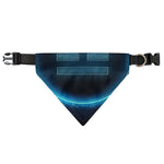Blue Libra Zodiac Sign Print Over The Collar Dog Bandana