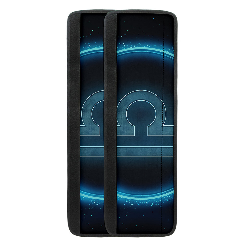 Blue Libra Zodiac Sign Print Refrigerator Handle Covers