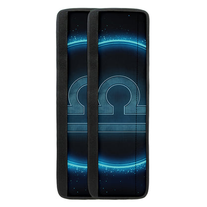 Blue Libra Zodiac Sign Print Refrigerator Handle Covers