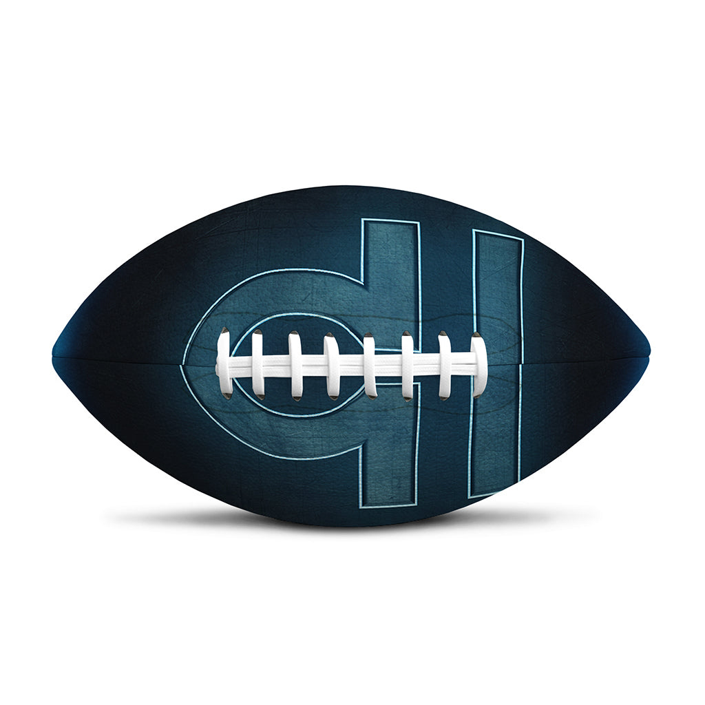 Blue Libra Zodiac Sign Print Rugby Ball
