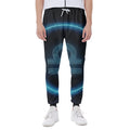 Blue Libra Zodiac Sign Print Joggers