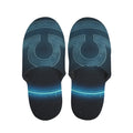 Blue Libra Zodiac Sign Print Slippers
