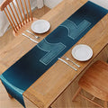 Blue Libra Zodiac Sign Print Table Runner
