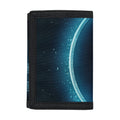 Blue Libra Zodiac Sign Print Trifold Wallet