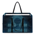 Blue Libra Zodiac Sign Print Utility Tote Bag