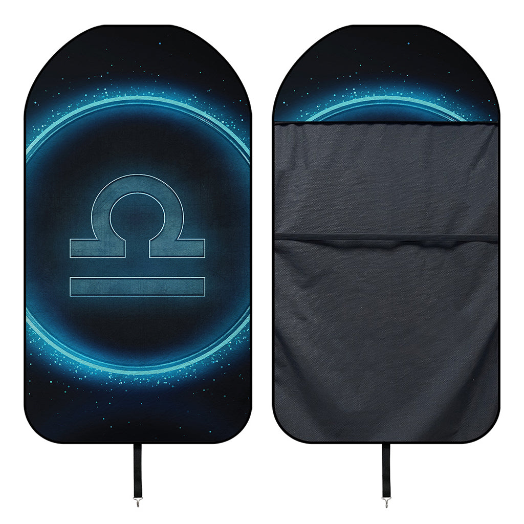 Blue Libra Zodiac Sign Print Waterproof Car Seat Cover