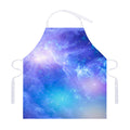 Blue Light Nebula Galaxy Space Print Adjustable Apron