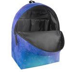 Blue Light Nebula Galaxy Space Print Backpack