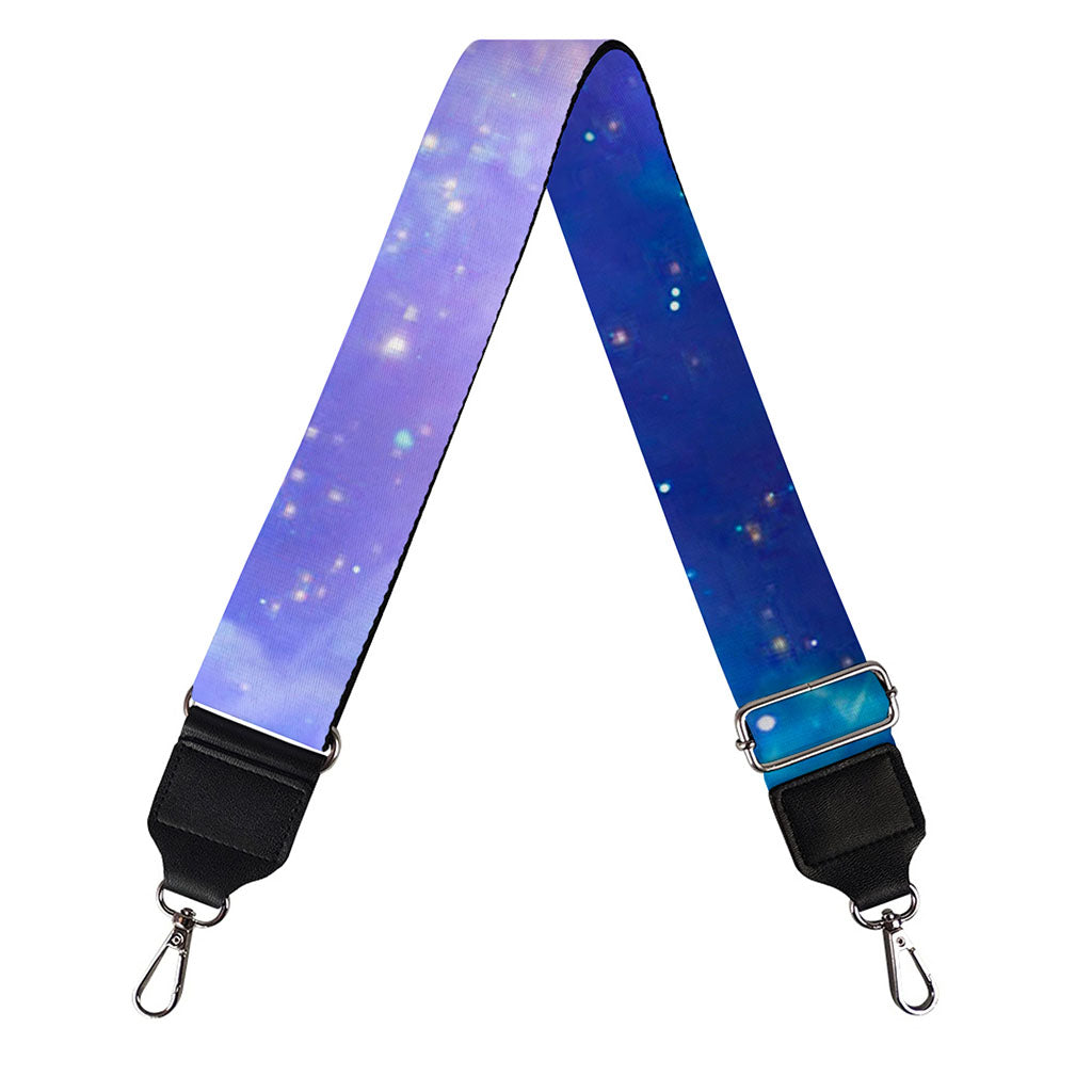 Blue Light Nebula Galaxy Space Print Bag Strap