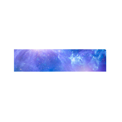 Blue Light Nebula Galaxy Space Print Bed Runner