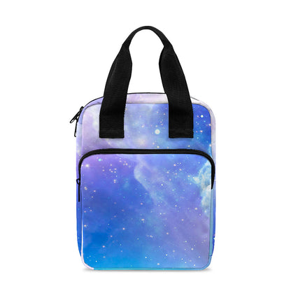 Blue Light Nebula Galaxy Space Print Bible Tote Bag