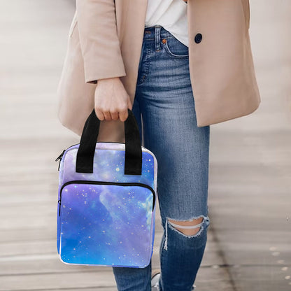 Blue Light Nebula Galaxy Space Print Bible Tote Bag