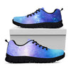 Blue Light Nebula Galaxy Space Print Black Running Shoes
