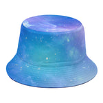 Blue Light Nebula Galaxy Space Print Bucket Hat