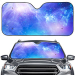 Blue Light Nebula Galaxy Space Print Car Windshield Sun Shade