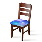Blue Light Nebula Galaxy Space Print Chair Cushion Cover