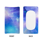 Blue Light Nebula Galaxy Space Print Changing Pad Cover