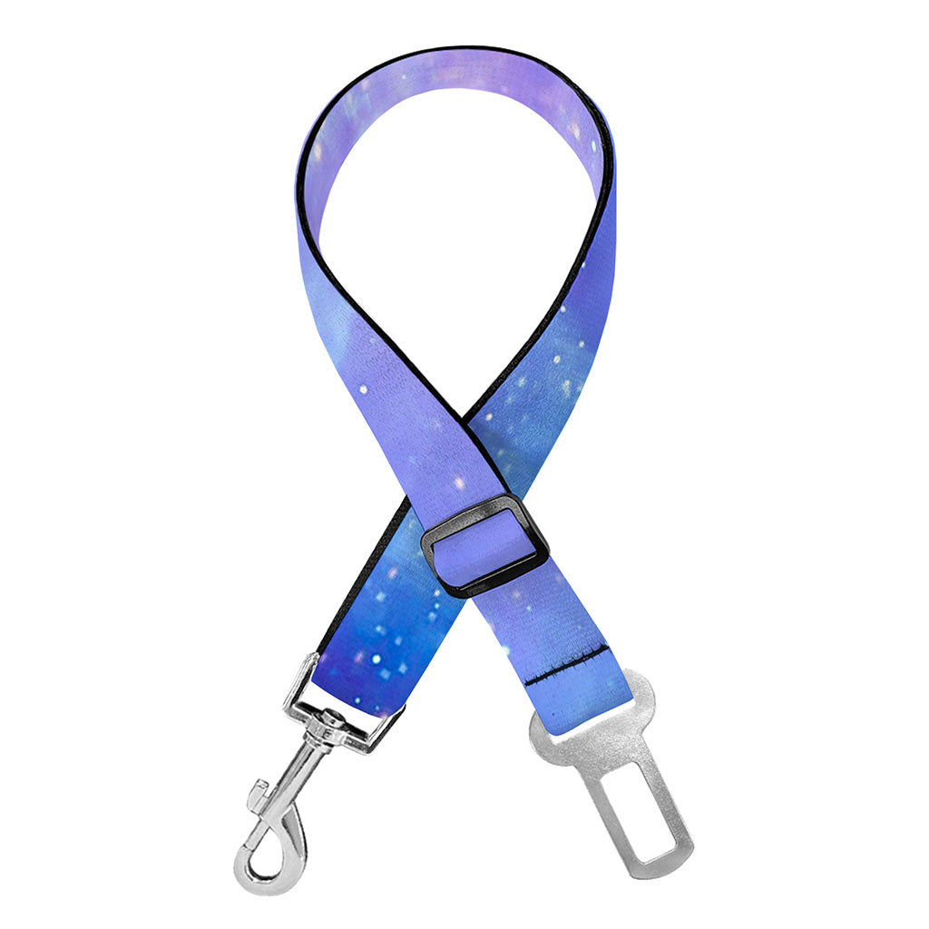Blue Light Nebula Galaxy Space Print Dog Seat Belt