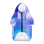 Blue Light Nebula Galaxy Space Print Dog Zip Up Hoodie