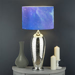 Blue Light Nebula Galaxy Space Print Drum Lamp Shade