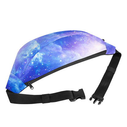 Blue Light Nebula Galaxy Space Print Fanny Pack