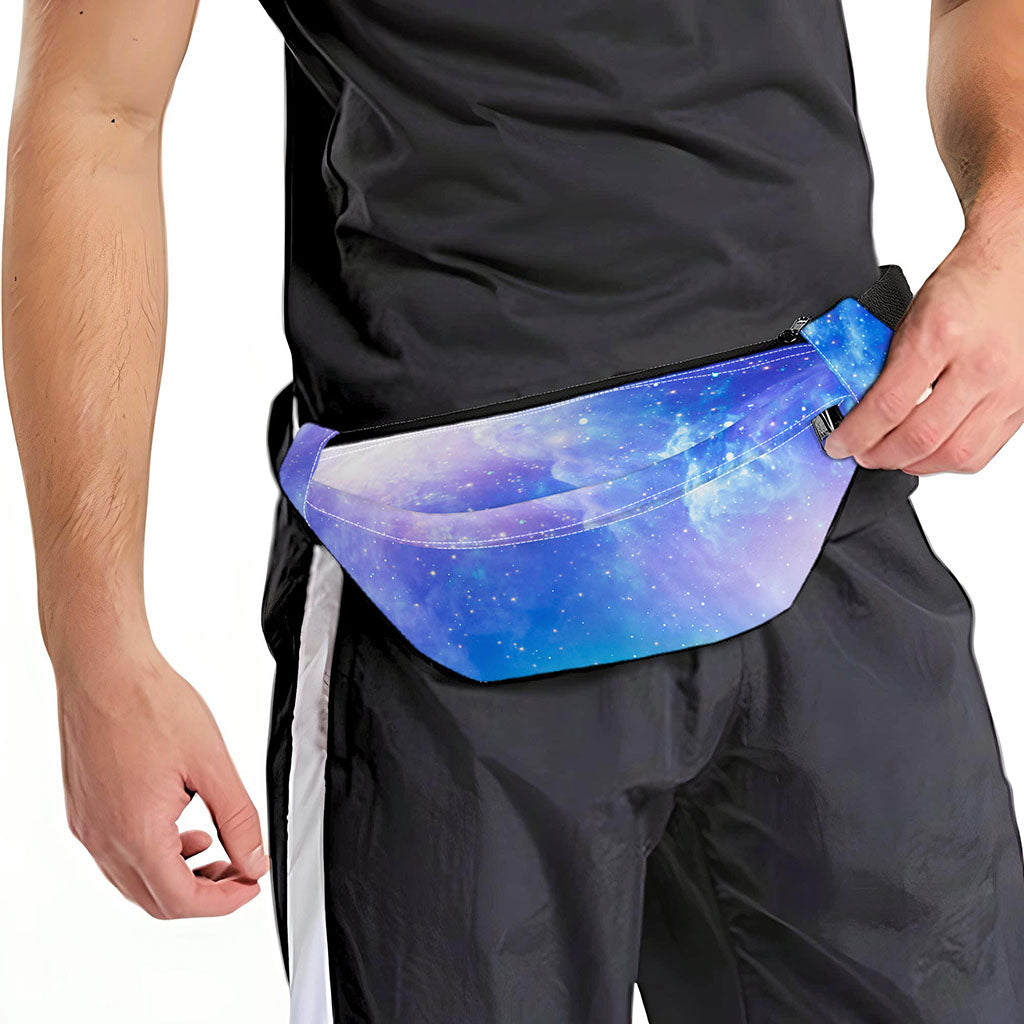 Blue Light Nebula Galaxy Space Print Fanny Pack