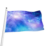 Blue Light Nebula Galaxy Space Print Flag