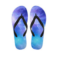 Blue Light Nebula Galaxy Space Print Flip Flops