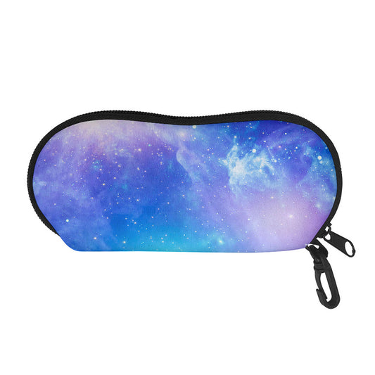 Blue Light Nebula Galaxy Space Print Glasses Case